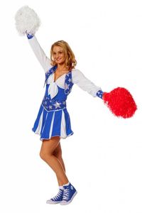 Cheerleader pakje luxe blauw