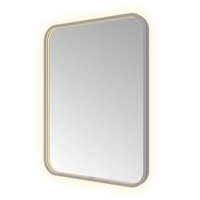 Hotbath &MORE Spiegel direct en indirect LED spiegelverwarming color changing dimbaar met afstandsbediening Geborsteld gunmetal PVD SSQ680BGP