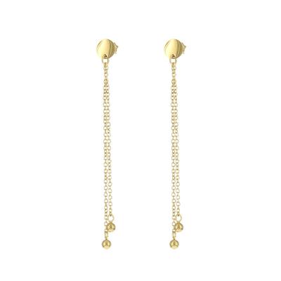 Kalli Hang Oorbellen Rondje en Bolletjes Goud