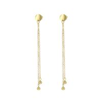 Kalli Hang Oorbellen Rondje en Bolletjes Goud