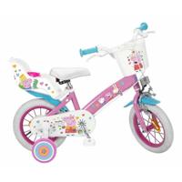 Kinderfiets Peppa Pig 12" Roze