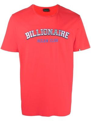 Billionaire t-shirt à logo imprimé - Rouge