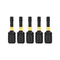 DeWALT DT7380T Extreme Impact Torsion Schroefbits T15 25mm 5 stuks DeWALT DT7380T Extreme Impact Torsion Schroefbits T15 25mm 5 stuks