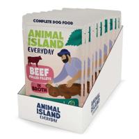 ANIMAL ISLAND Beef Fillets in broth - natvoer voor honden - 10x150g