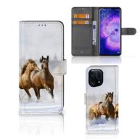 OPPO Find X5 | Telefoonhoesje | Met pasjeshouder | Paarden