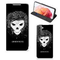 Mobiel BookCase Samsung Galaxy S21 Skull Hair - thumbnail