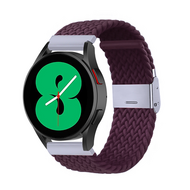 Braided nylon bandje - Donkerpaars - Samsung Galaxy watch 7 / Galaxy Watch FE - 40mm & 44mm