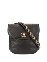 CHANEL Pre-Owned sac banane à rabat - Noir