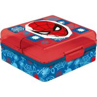 Lunchtrommel met Compartimenten Spider-Man CZ11274 Multicolour Plastic