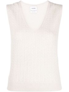 Barrie V-neck cashmere top - Tons neutres