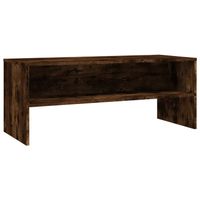 The Living Store TV-meubel Gerookt Eiken - 100x40x40 cm - Duurzaam hout - thumbnail