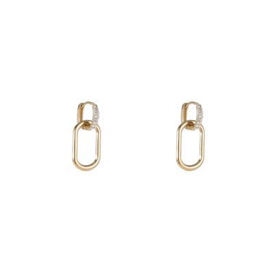 Day&Eve Oorringen Stone Hoop Dangle | Goud
