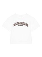 Dolce & Gabbana Kids t-shirt en coton à logo imprimé - Blanc - thumbnail