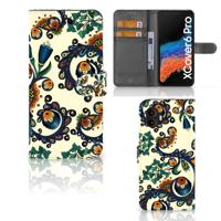 Wallet Case Samsung Galaxy Xcover 6 Pro Barok Flower | Portemonnee hoesje