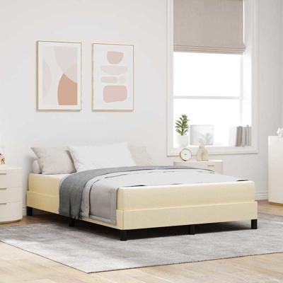 Boxspring bed Anders Crème 140 x 200 cm Stof