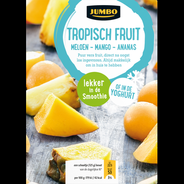 Jumbo Tropisch Fruit Meloen Mango Ananas 250 g