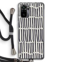 Moroccan stripes: Xiaomi Redmi Note 10 Pro Transparant Hoesje met koord