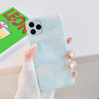 Voor iPhone 11 Pro hoge kwaliteit TPU glad Gemarmerde IMD mobiele telefoon geval (drijvende marmer F26)