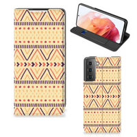 Samsung Galaxy S21 Hoesje met Magneet Aztec Yellow