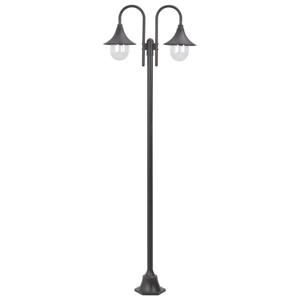 Paalverlichting tuin E27 220 cm aluminium brons 2-delig