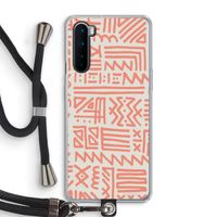Marrakech Pink: OnePlus Nord Transparant Hoesje met koord