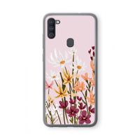 Painted wildflowers: Samsung Galaxy A11 Transparant Hoesje