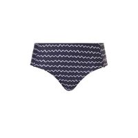 Tweka corrigerend bikinibroekje met all over print donkerblauw/wit - thumbnail