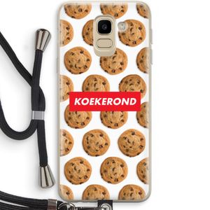 Koekerond: Samsung Galaxy J6 (2018) Transparant Hoesje met koord