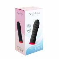 Kogel Vibrator S Pleasures Zwart (8,5 x 2,5 cm)