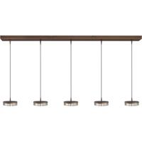 Masterlight 5-lichts hanglampImperia 160cm cacao bruin - 2041-15-15-02-160-5