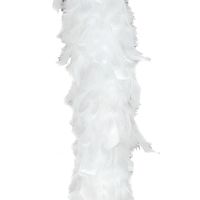 Carnaval verkleed veren Boa kleur ivoor wit 180 cm - thumbnail