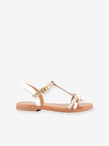 Leren sandalen Badou LES TROPEZIENNES® BY M. BELARBI wit/goud