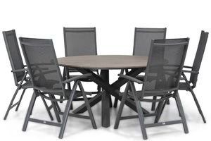 Presto Vasto/Ancona 150 cm rond dining tuinset 7-delig