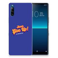 Sony Xperia L4 | Siliconen hoesje | met naam Never Give Up