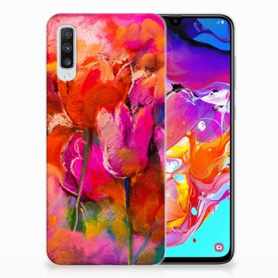 Smartphone hoesje Samsung Galaxy A70 Tulips