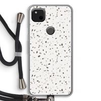 Terrazzo N°14: Pixel 4a Transparant Hoesje met koord