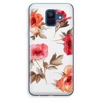 Roosjes: Samsung Galaxy A6 (2018) Transparant Hoesje - thumbnail