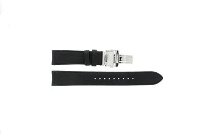 Horlogeband Seiko 7D46-0AB0 / SNP015P1 / 4LA8JB Leder Zwart 20mm
