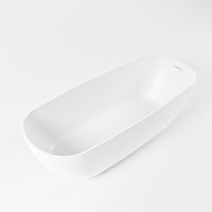 Vrijstaand bad Mondiaz Rock | 170x70 cm | Solid surface | Ovaal | Talc