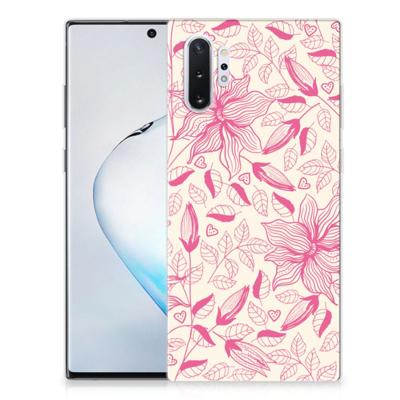 Samsung Galaxy Note 10 Plus | TPU Case | Pink Flowers
