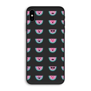 Smiley watermeloenprint: iPhone XS Max Biologisch afbreekbaar hoesje