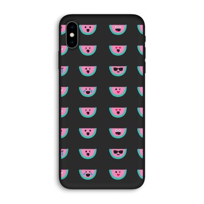 Smiley watermeloenprint: iPhone XS Max Biologisch afbreekbaar hoesje