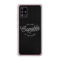 Capable: Samsung Galaxy A51 5G Transparant Hoesje