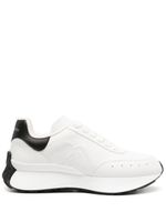 Alexander McQueen baskets Sprint Runner en cuir - Blanc