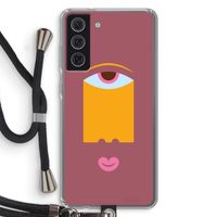 Mono V: Samsung Galaxy S21 FE Transparant Hoesje met koord