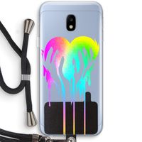 Hold My Heart: Samsung Galaxy J3 (2017) Transparant Hoesje met koord