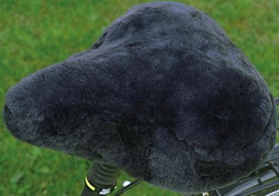 RÖKÜ Saddle cover f.ladies lambskin anthracite