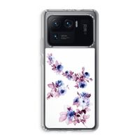 Waterverf bloemen: Xiaomi Mi 11 Ultra Transparant Hoesje