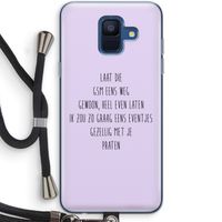 GSM: Samsung Galaxy A6 (2018) Transparant Hoesje met koord