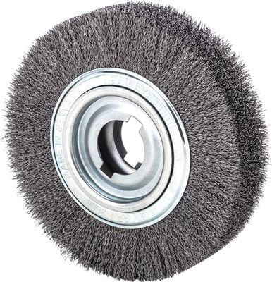 Lessmann Ronde borstel | d. 250 mm draaddikte 0,35 mm | staal 60 mm | 3600 min-¹ | 1 stuk - 377053 - 377053